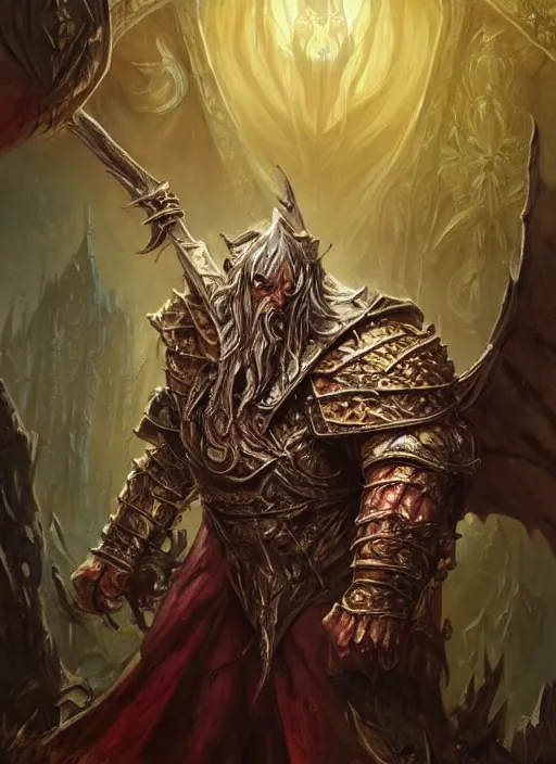 Image similar to wretched king, corrupted, ultra detailed fantasy, dndbeyond, bright, colourful, realistic, dnd character portrait, full body, pathfinder, pinterest, art by ralph horsley, dnd, rpg, lotr game design fanart by concept art, behance hd, artstation, deviantart, hdr render in unreal engine 5