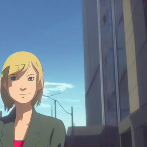 Prompt: Kim Wexler, by Makoto Shinkai