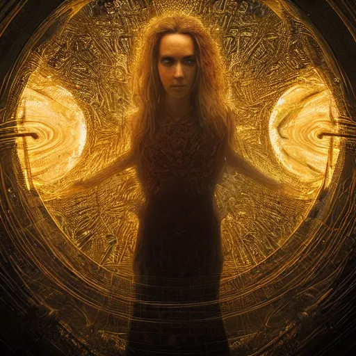 Image similar to majestic gracious labyrinth portrait, mysterious atmospheric lighting, elysian fields, painted, intricate, volumetric lighting, beautiful, rich deep colours masterpiece, golden hour, golden ratio, sharp focus, ultra detailed, by leesha hannigan, ross tran, thierry doizon, kai carpenter, ignacio fernandez rios