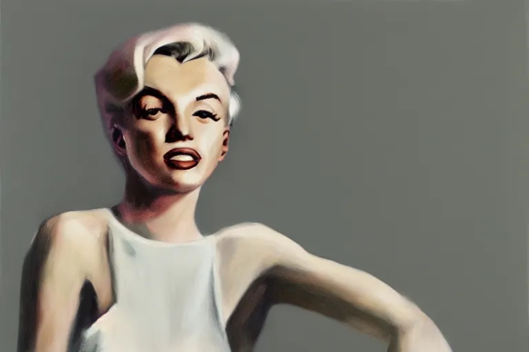 Image similar to portrait of merlyn monroe artwork by tim eitel