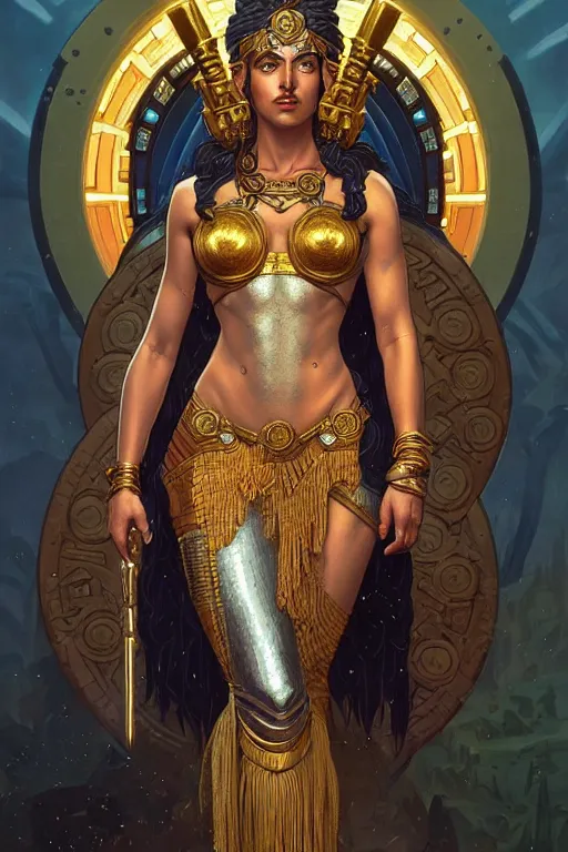 Prompt: pixel art of The Greek godess Hera looking angry, detailed armor, portrait, highly detailed, digital painting, artstation, concept art, smooth, sharp focus, beautiful face, symmetric face, cinematic, videogame cover art, illustration, by Artgerm and Greg Rutkowski and Alphonse Mucha