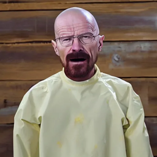 Image similar to walter white with buck teeth yellow skin and acne everywhere