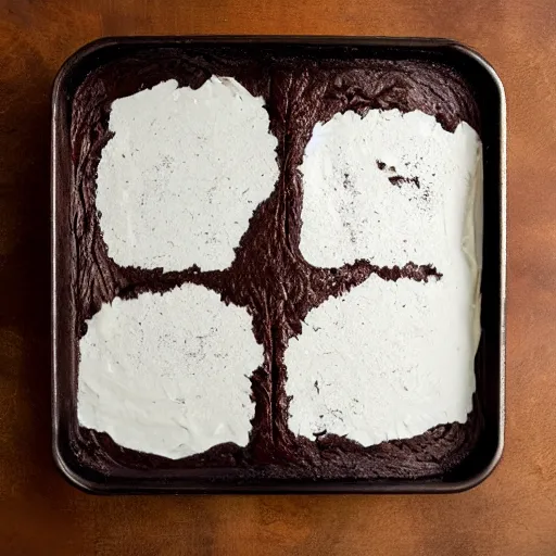 Prompt: a non-euclidean brownie pan