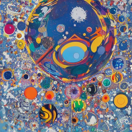 Prompt: Liminal space in outer space by Walt Disney slightly influenced by Damien Hirst