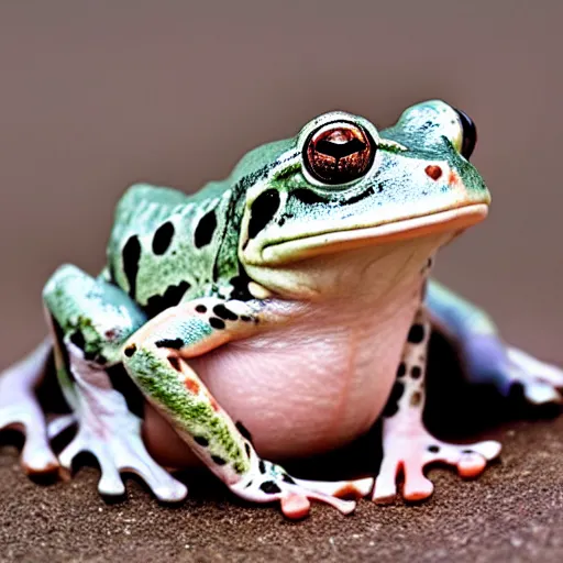 Prompt: incredibly handsome frog
