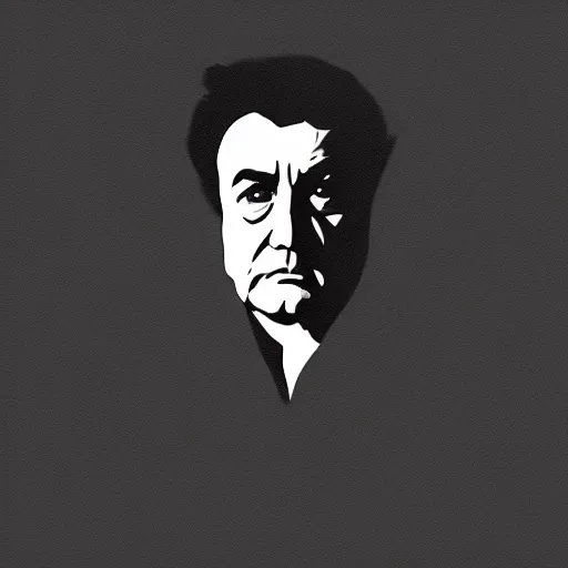 Prompt: Columbo, digital art, minimalist