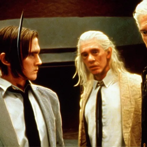 Image similar to Legolas, Frodon, Gandalf in American Psycho (1999)