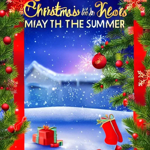 Prompt: christmas in the summer