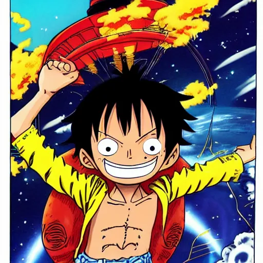 Image similar to luffy in space by Eiichiro Oda