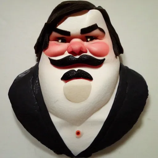 Image similar to jack black made of sushi