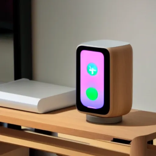 Prompt: apples new product the ihome, smart home made by apple, technology concept