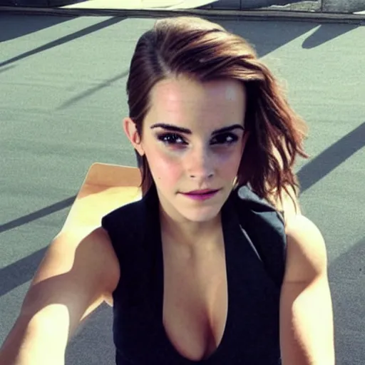 Image similar to emma watson mixed with kim kardashian