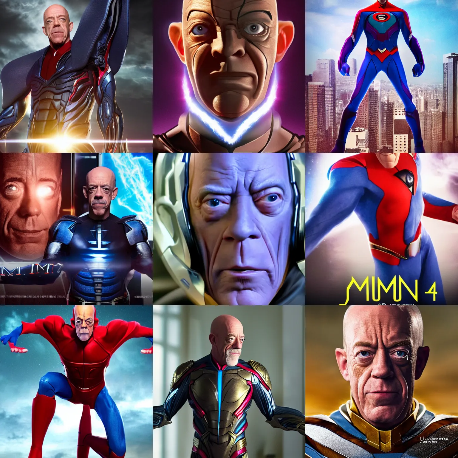 Prompt: j. k. simmons omni - man 4 k