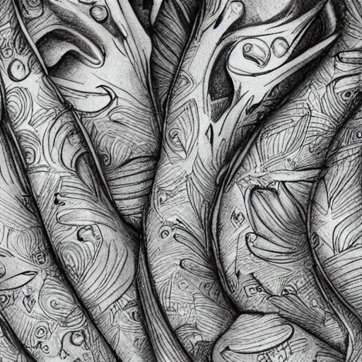 Image similar to pencil sketch of beautiful coy fishes, digital art, traditional, paper, pencil sketch, book cover