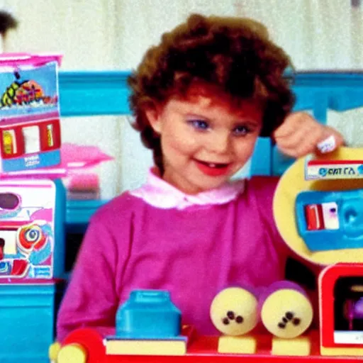 Image similar to vhs footage of an adorable 8 0 s creatacrittles toy