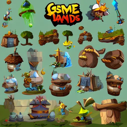 A game assets spritesheet by Rayman legends online