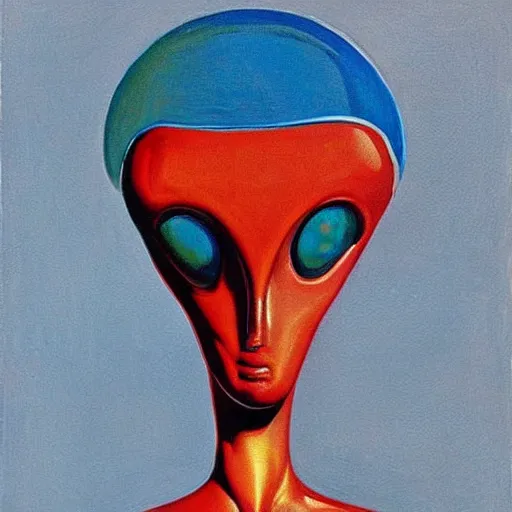 Image similar to alien by wayne thiebaud