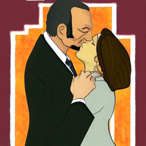 Prompt: garak kissing doctor bashir in the style of an airport romance novel