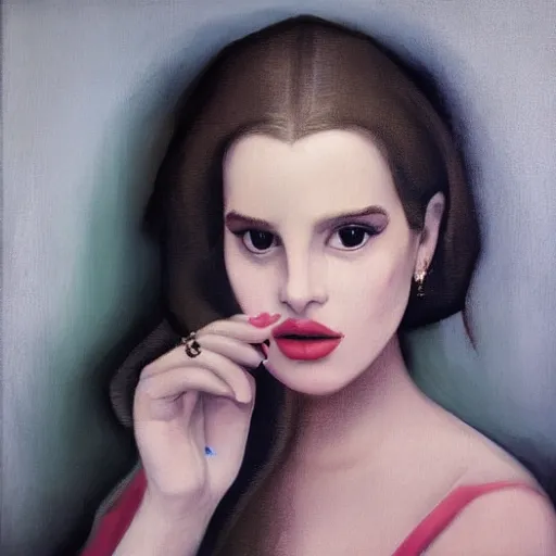 Image similar to lana del rey by johannes vermeer