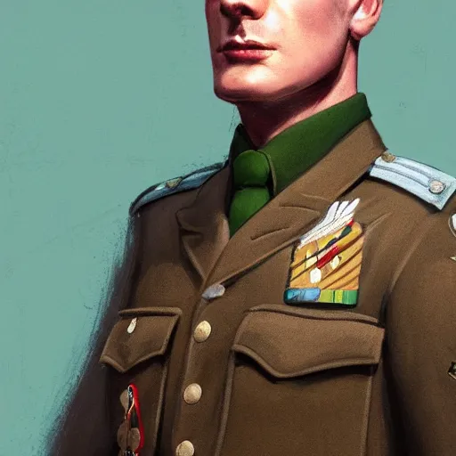 Prompt: man wearing a 20th century RAF uniform, photograph, official portrait, elegant, highly detailed, digital painting, realistic, artstation, concept art, matte, sharp focus, illustration