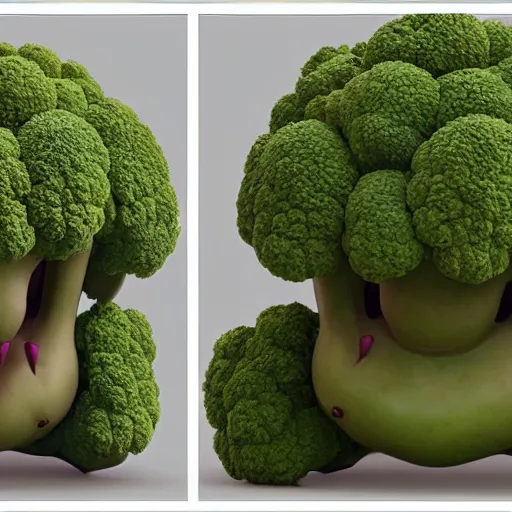 Prompt: [ anthropomorphic broccoli ]!! has an elizabeth olsen face, trending on zbrush, unreal engine 5, cgsociety contest winner, intricate, detailed, 4 k quality, concept art