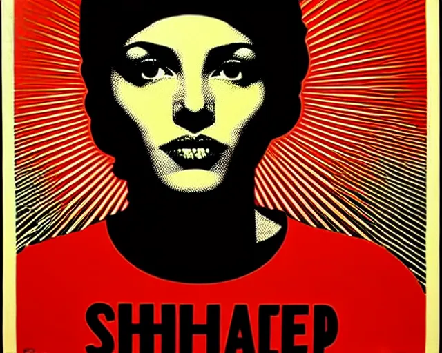 Prompt: artwork by shepard fairey