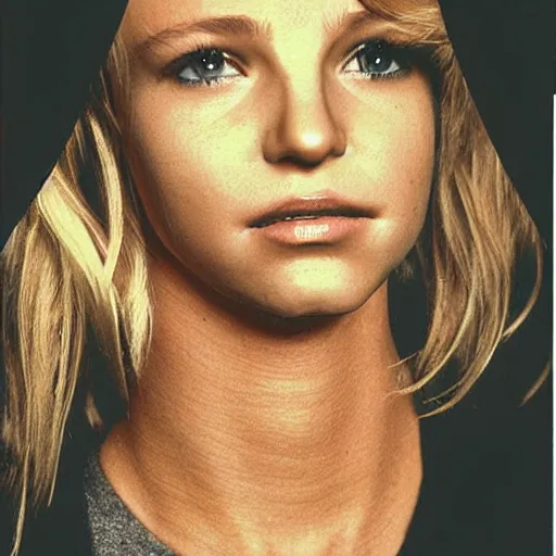 Prompt: Justin Timberlake’s head on Britney Spears body, photographed by Cindy Sherman