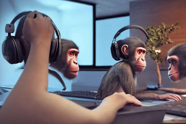 Steam Workshop::Monkey listening to music