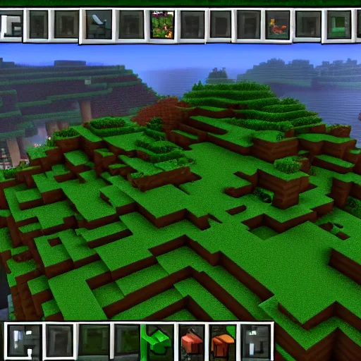 Prompt: Minecraft screenshot