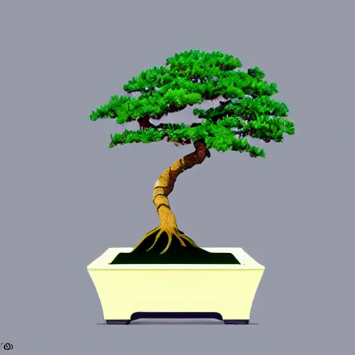 Image similar to bonsai tree but minimalistic concept art by frank stella gilleard james, whalen tom, colorful, soft light, trending on artstation, minimalism