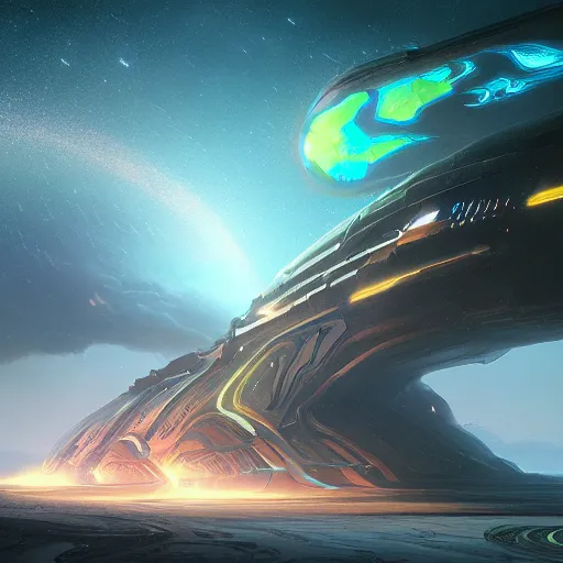 Image similar to matte digital artwork of the galactic beast, iridescent scales, by greg rutkowski and tim white