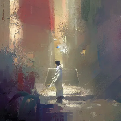 Image similar to artwork by Craig Mullins