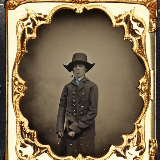 Image similar to tintype photo, bottom of the ocean, cowboy riding squid