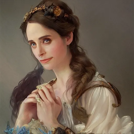 Image similar to a fantasy style portrait painting of rachel lane / alison brie / sally kellerman hybrid in the style of francois boucher oil painting unreal 5 daz. rpg portrait, extremely detailed artgerm greg rutkowski alphonse mucha