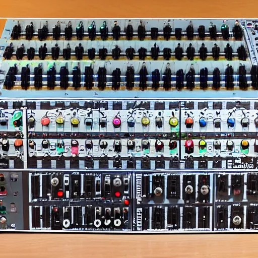 Prompt: eurorack modular synthesizer