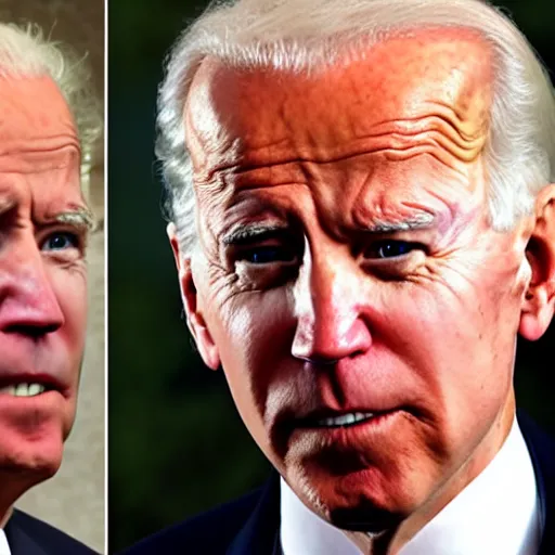 Image similar to joe biden looking at barack obama in the mirror