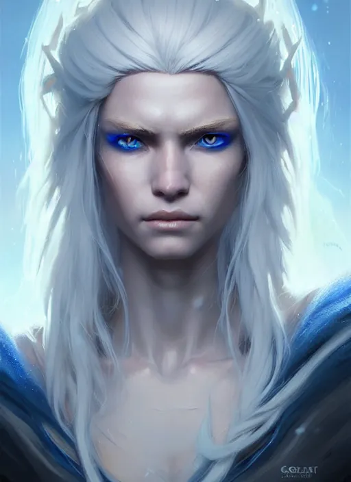 Image similar to a fantasy style portrait painting of shy white female paladin scar wound left eye with blonde hair and blue eyes, holy oil painting unreal 5 daz. rpg portrait extremely detailed artgerm greg rutkowski _ greg