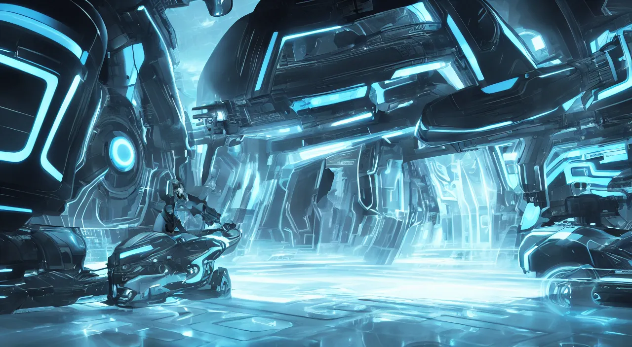 Image similar to concept art from tron and black mirror, futuristic, ultra realistic, concept art, intricate details, highly detailed, photorealistic, octane render, 8 k