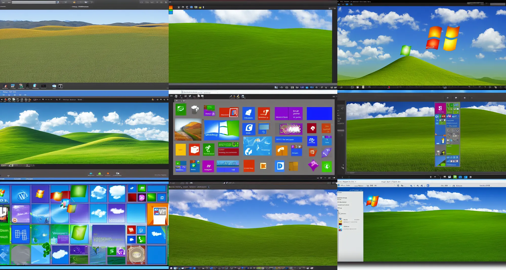 Prompt: Windows xp screenshot in the style of skeumorphism