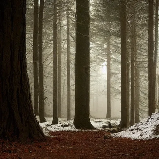 Image similar to the wood between the worlds, narnia,