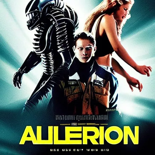 Image similar to alien vs. predator movie poster. photograph.