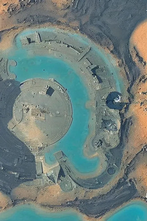 Image similar to Atlantis on Mars, hidden city