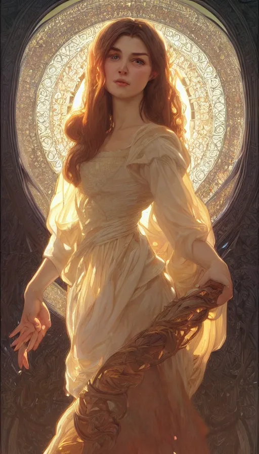 Image similar to perfectly-centered-Portrait of a most beautiful woman it the world, intricate, highly detailed, digital painting, artstation, concept art, smooth, sharp focus, illustration, Unreal Engine 5, 8K, art by artgerm and greg rutkowski and alphonse mucha