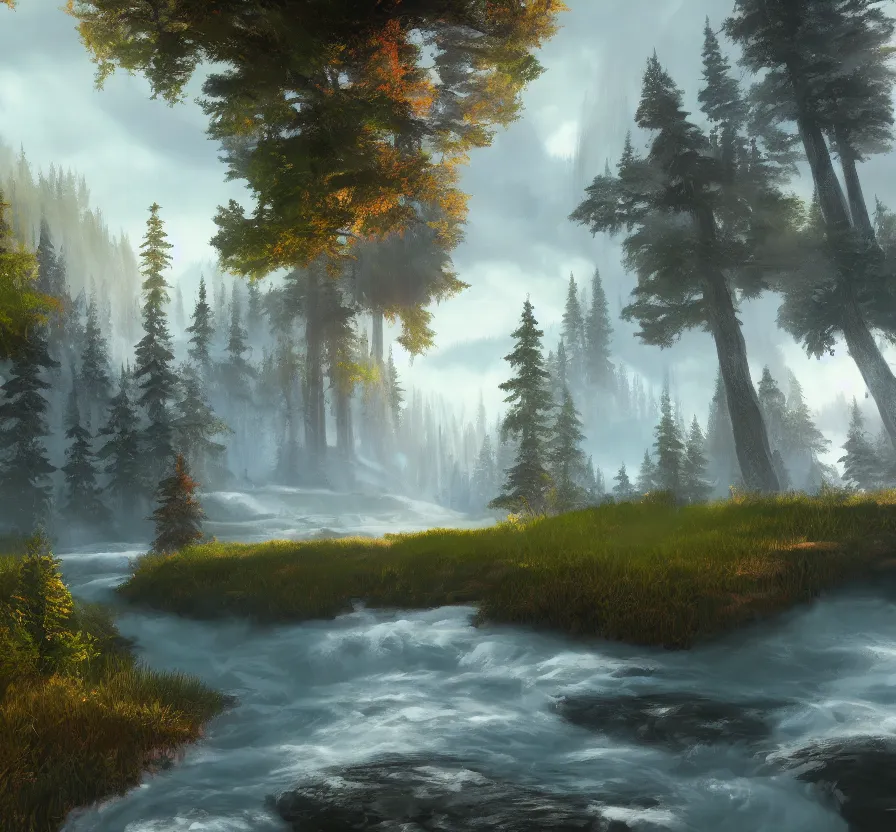 Prompt: bob ross, abstract, oil painting, unreal engine 5, wallpaper, 8 k, ultra detailed, realistic photo, artstation