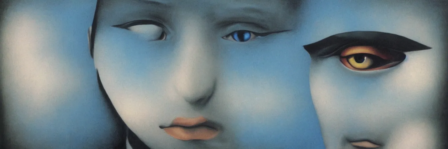 Image similar to eye painting magritte