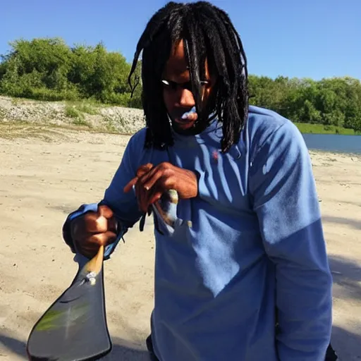 Image similar to chief keef fishing in balaton