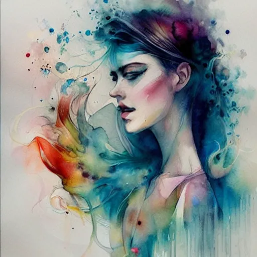 Image similar to watercolor lovers by anna dittmann, agnes cecile, william turner