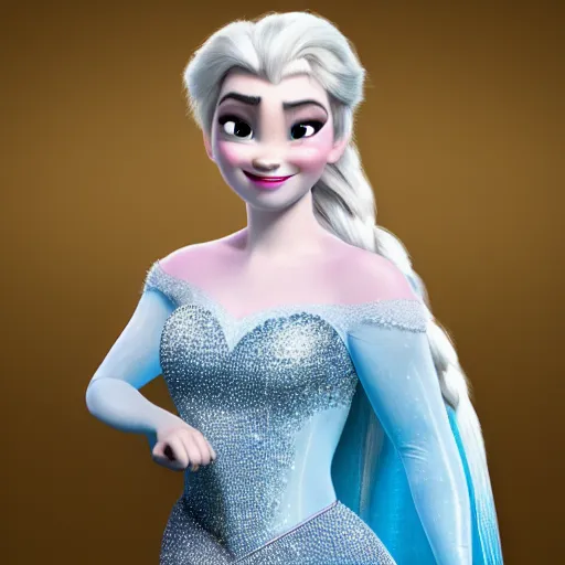Prompt: bad bhabie as elsa in live action disney frozen, 8k resolution, full HD, cinematic lighting, award winning, anatomically correct