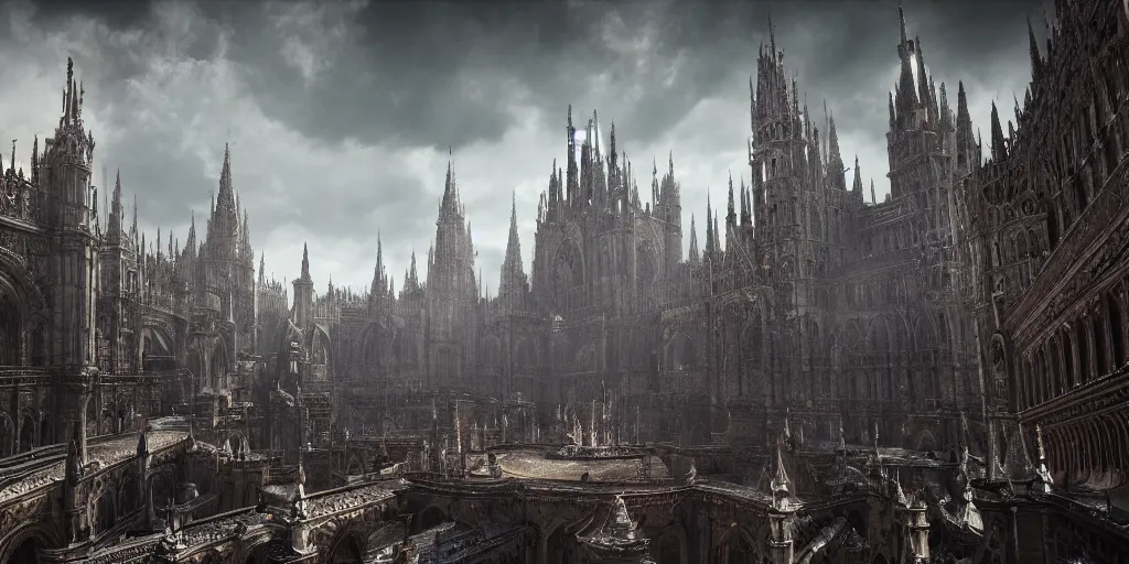 Prompt: Anor Londo, realistic 4k octane beautifully detailed render, 4k post-processing, highly detailed, intricate complexity, epic composition, magical atmosphere, cinematic lighting, masterpiece, ultra hd