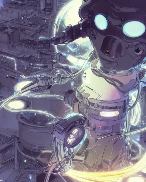 Prompt: a rat, cybernetic enhancements, art by makoto shinkai and alan bean, yukito kishiro